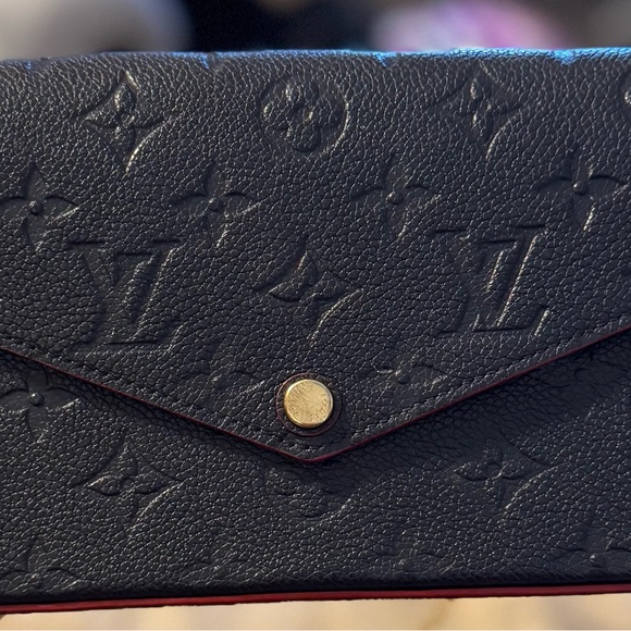 Louis Vuitton Empreinte Felicie Pochette in Leather Color:  Marine Rouge - Picture 6 of 11